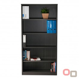 Open Bookcase 1800H Blackend Linewood