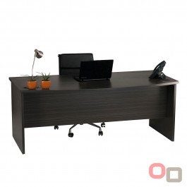 Bow Front Desk Office 1800 - Blackened Linewood