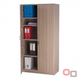 Full Door Storage Cupboard - Tawny Linewood 1800H