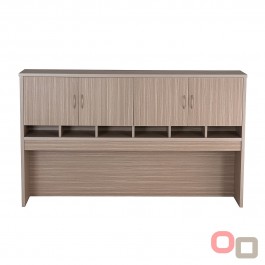 Pigeon Hole Hutch with Overhead Cupboards - Tawny Linewood 