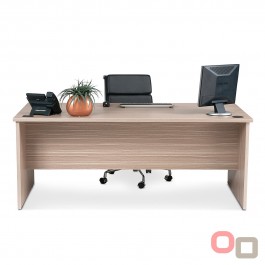 Open Slab End Desk 1800 x 900 - Tawny Linewood