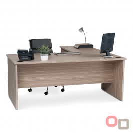 Desk With Universal Return 1500 - Tawny Linewood