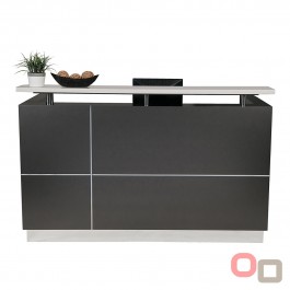 HUGO Reception Counter - Graphite Grey 2200