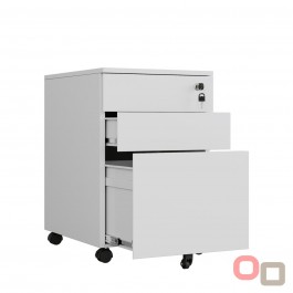 Agr Metal Mobile Pedestal 3 Drawers - 2 Colours