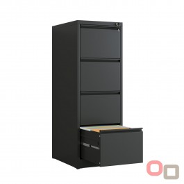 Max Metal Filing Cabinet 4 Drawers - 4 Colours