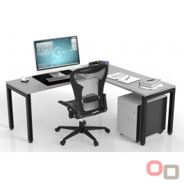 Plaza 50mm Square legs Corner Workstation 1816