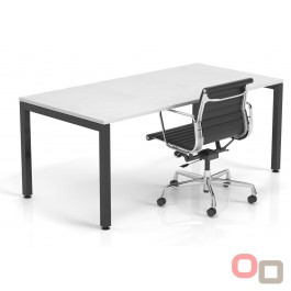 Plaza 50mm Square legs Frame Single Desk 1500 - Many Options