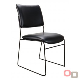ST Vista Visitor Chair in PU Black