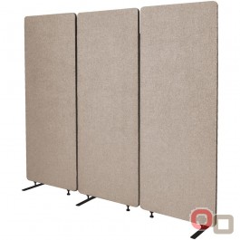 Room Divider Acoustic Screen 3 Panels - Sand