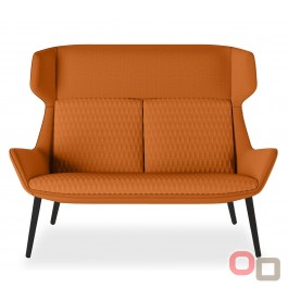 Aquila Two Seater High Back Lounge - 8 Base Options