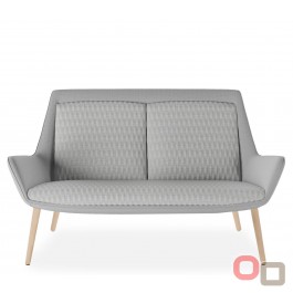 Aquila Two Seat Low Back Lounge - 8 Base Options