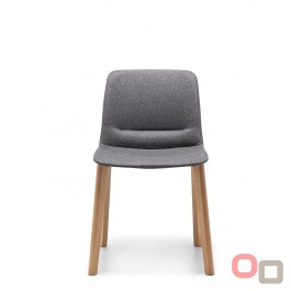 Unica Timber Upholstered Visitor Chair