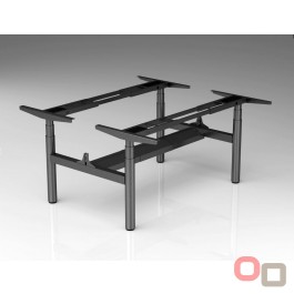 Argo Plus Electric Double Desk H Frame - CHARCOAL
