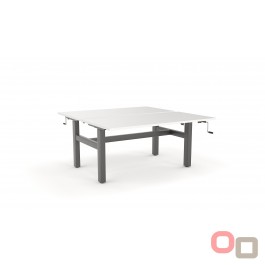 AGILE Manual Height Adjustable Double Desk Winder 1500 - More Sizes