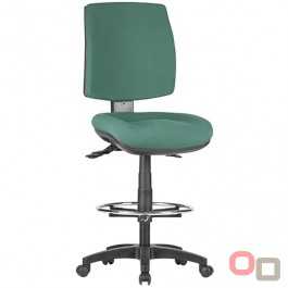 Alpha Upholstered Drafting Chair - 2 Options