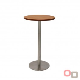 Round Flat Disc Base High Bar Table 600x1050H - Many Options