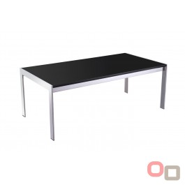 Deluxe Rectangular Black Glass Coffee Table 1200
