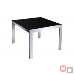 Deluxe Square Black Glass Coffee Table 600