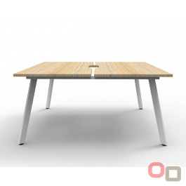 Eternity Profile Legs Double Desk 1500