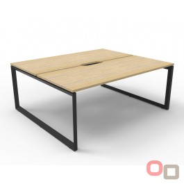 Infinity Loop Profile Double Desk 1500