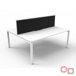 Deluxe Infinity Profile Double Desk 1500 With Screen
