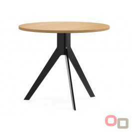 Delta Black Round Meeting Table 3 Legs 700mm