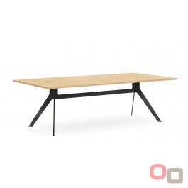 Delta Boardroom Table 2400 - Black Frame