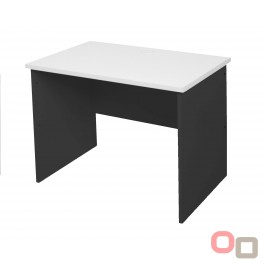 Open Slab Desk 900 WHITE Over Ironstone - 4 Colours