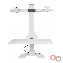 Premium Electric Desk Riser Double Monitor - 2 Colours