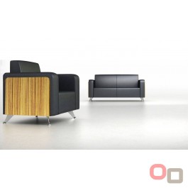 Novara Designer 2 Seater Leather Lounge