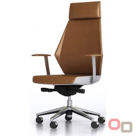 Executor IV Tan Leather Chair 