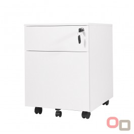 Go Mini Metal Mobile Pedestal 2 Drawers - 2 Colours