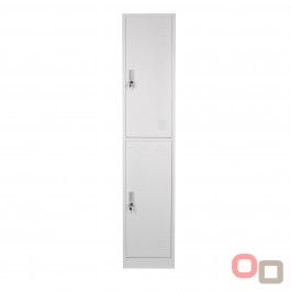 Zip 2 Door Metal Storage Locker - 2 Colours