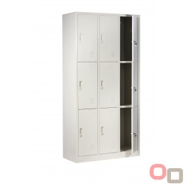 Zip 9 Door Metal Storage Locker 