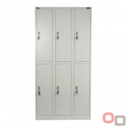 Zip 6 Door Metal Storage Locker 