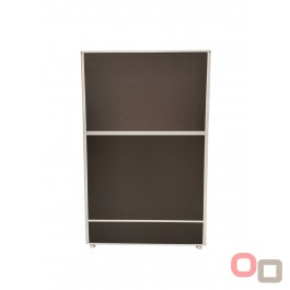 Charcoal Desk Screen with Aluminium Frame 1500W