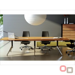 Novara Zebrano Boardroom Table 2400 x 1200 