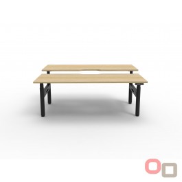 HALO+ Double Sided Electric Height Adjustable Desk 1200 