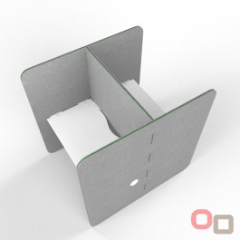 Hush Pod Double Acoustic Office Booth - 14 Colours