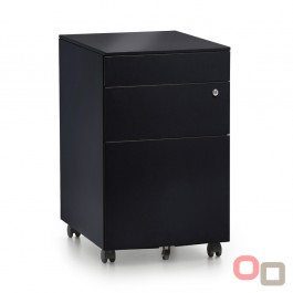 Slim Metal Mobile Pedestal with Lock - 300W