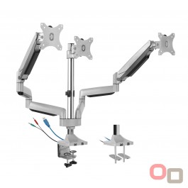 EM10 Premium Grade Triple Monitor Arm