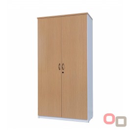 Full Door Cupboard 1800H - Oak over White