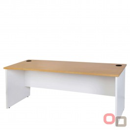 Open Desk 1800 x 750 - Oak Over White 