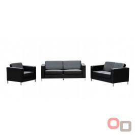Milano 3 Seater Leather Lounge