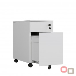 Max Mini Metal Mobile Pedestal 2 Drawers 