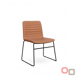 Nikola Visitor Chair PU - Tan Or Black 