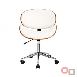 Contempo Wood Desk Chair  - White