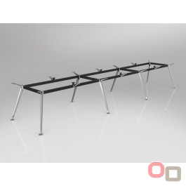 Team Black Boardroom Table 4800x1200 - Many Sizes