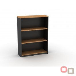 Medium Open Bookcase 1200H BEECH - And 5 Colours