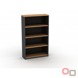 Open Bookcase 1500H Beech - And 5 Colours